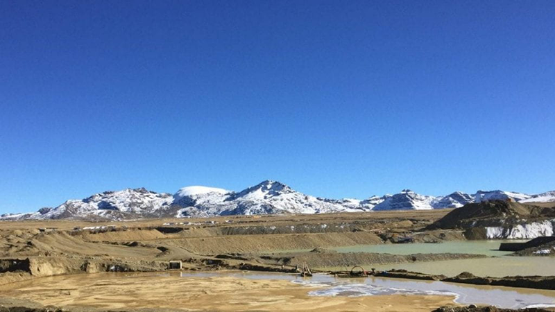 The image represents landscape with snowy mountains which represents natural resources.