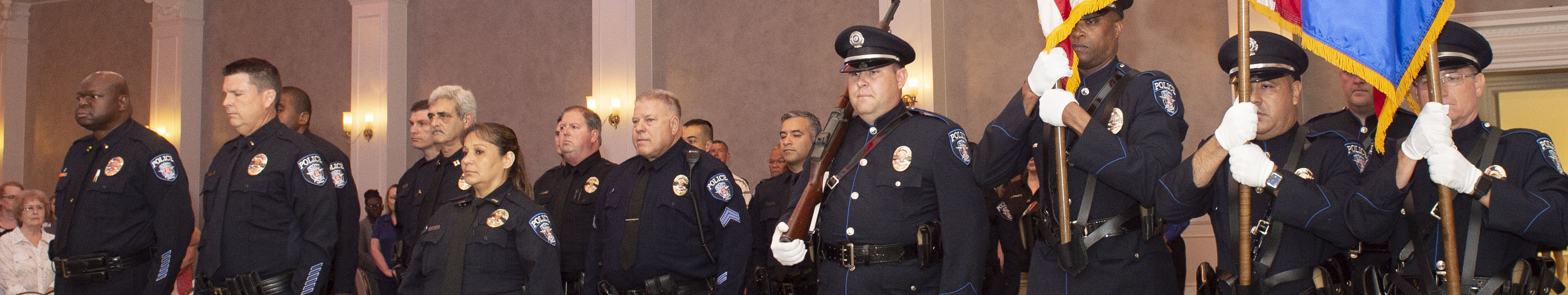 Police in line