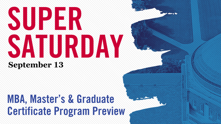 Web banner advertising the Super SAturday event