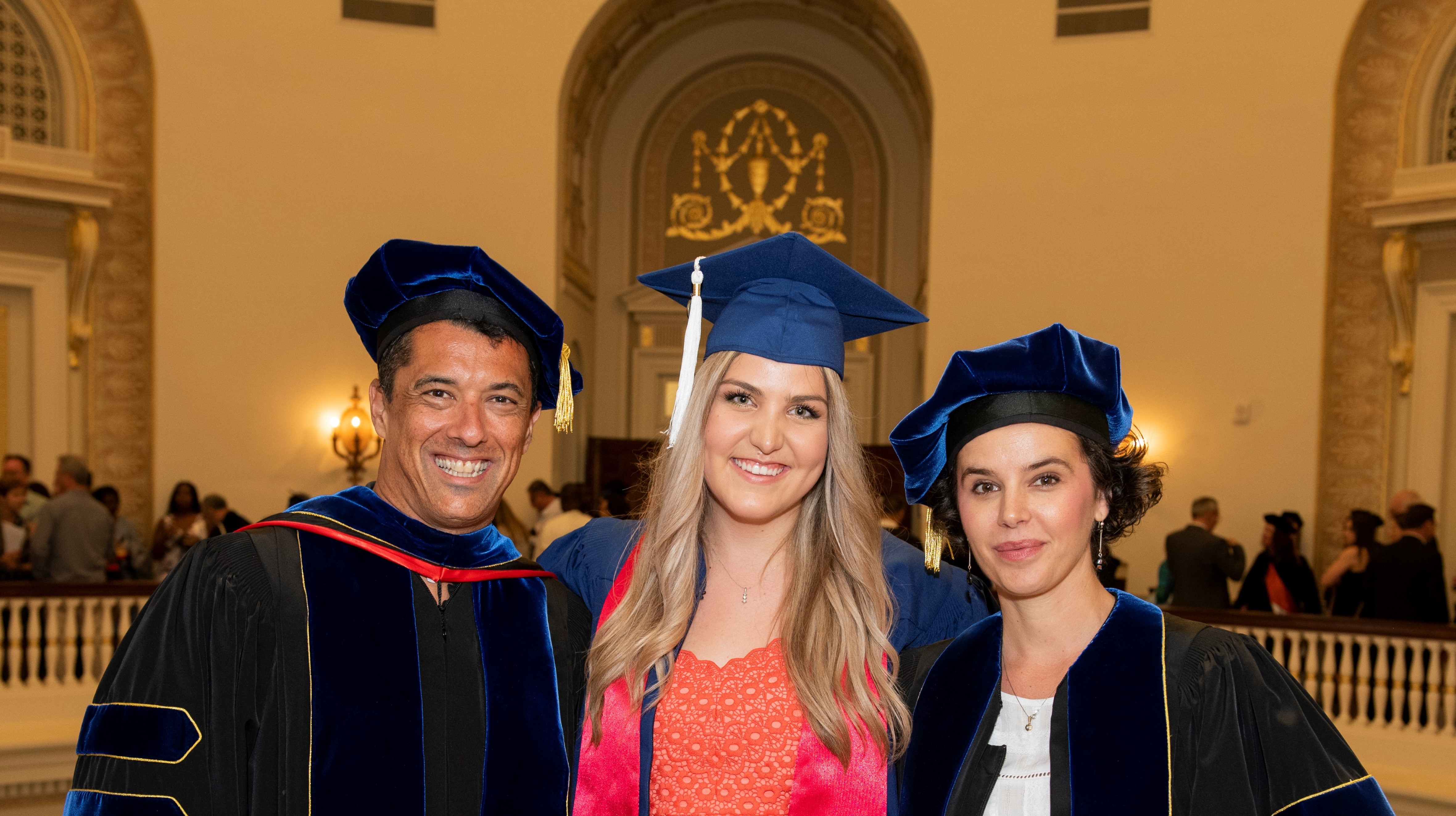Prof. Pastor, Natalia ('18) and Prof. Vokic