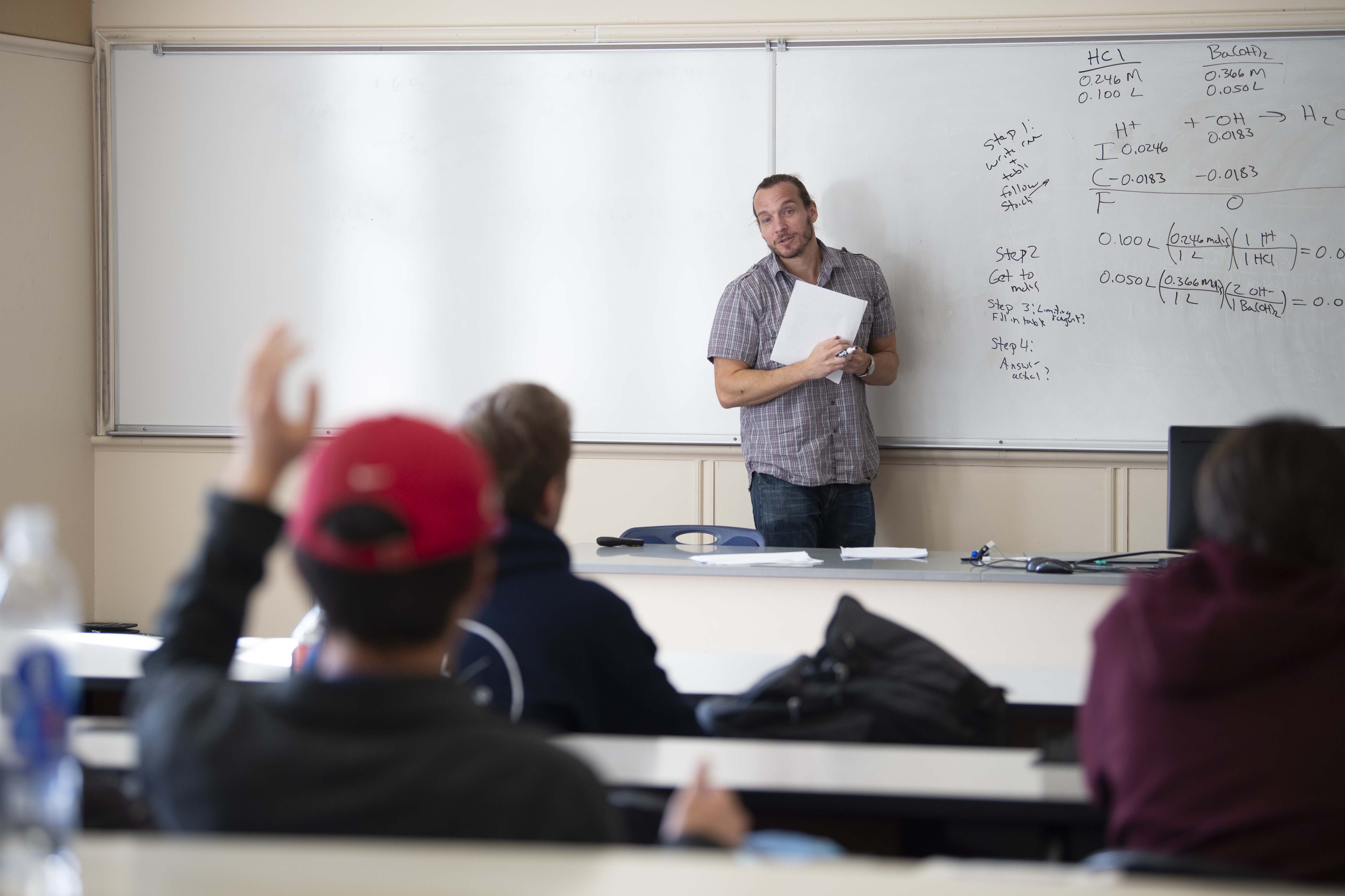 faculty in class