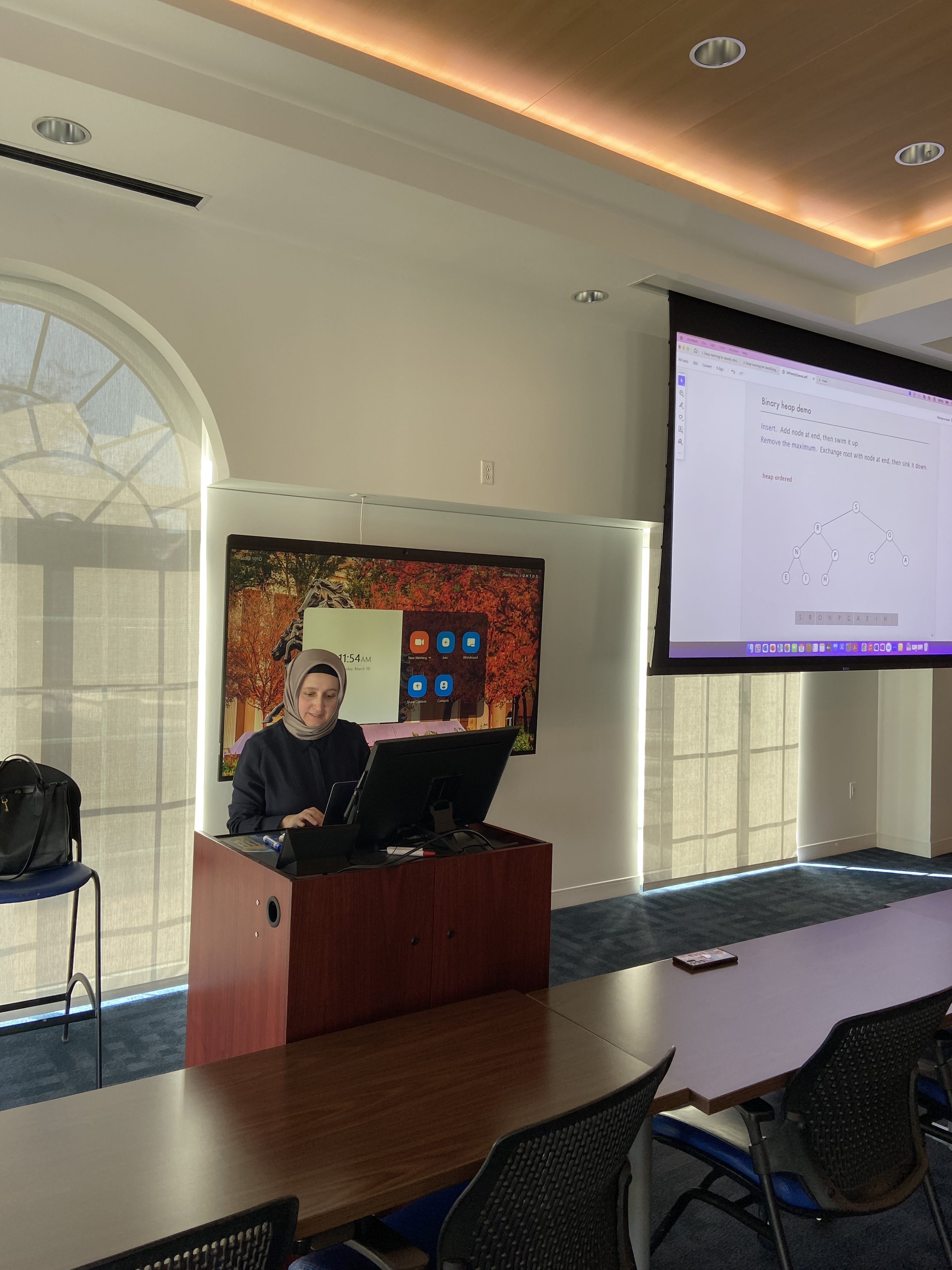 Dr. Yuruk teaching a lecture