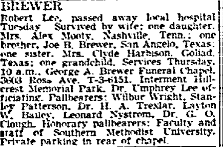 Brewer Obituary