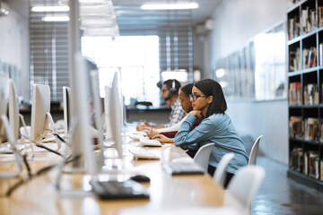 students at computer