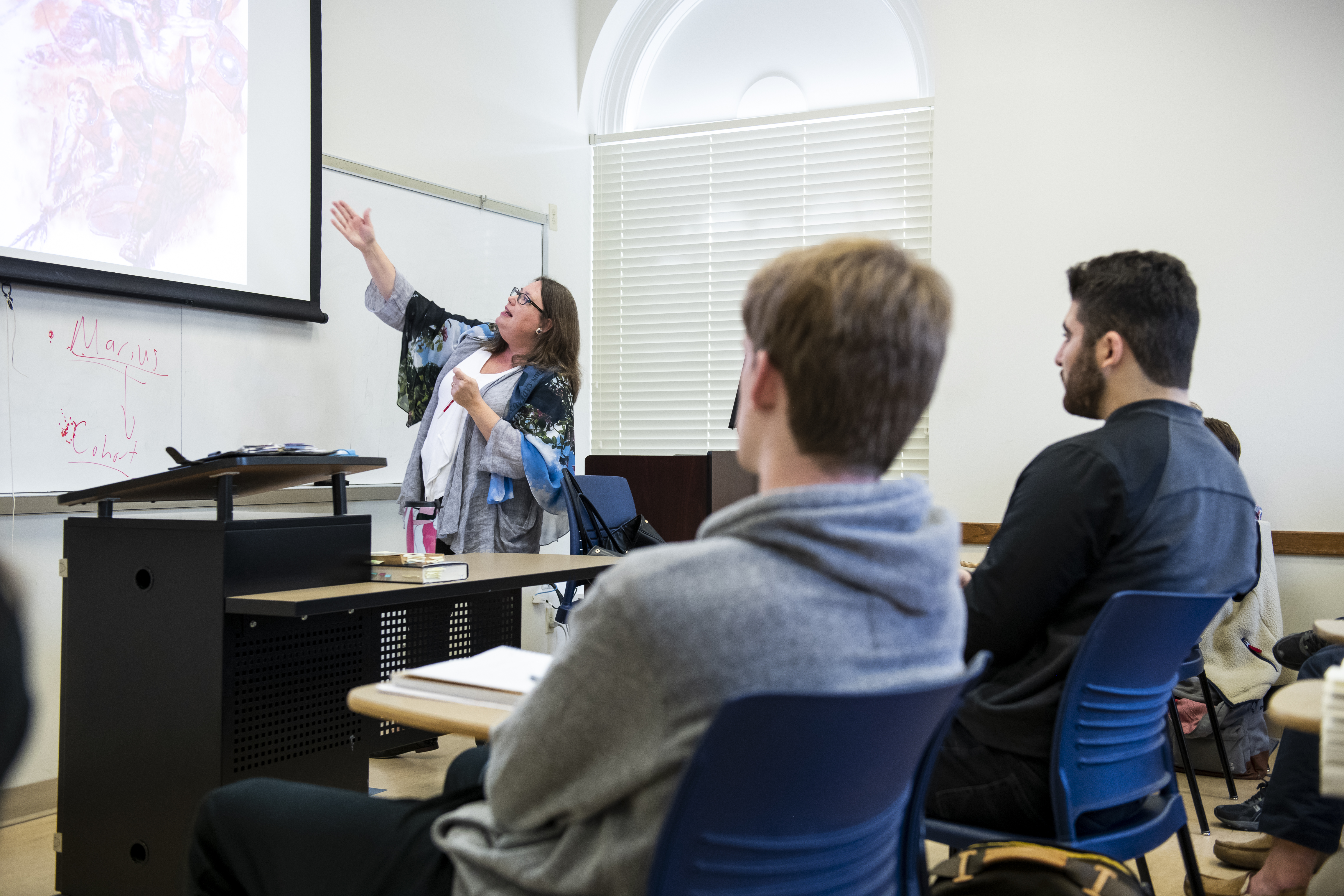 students in class