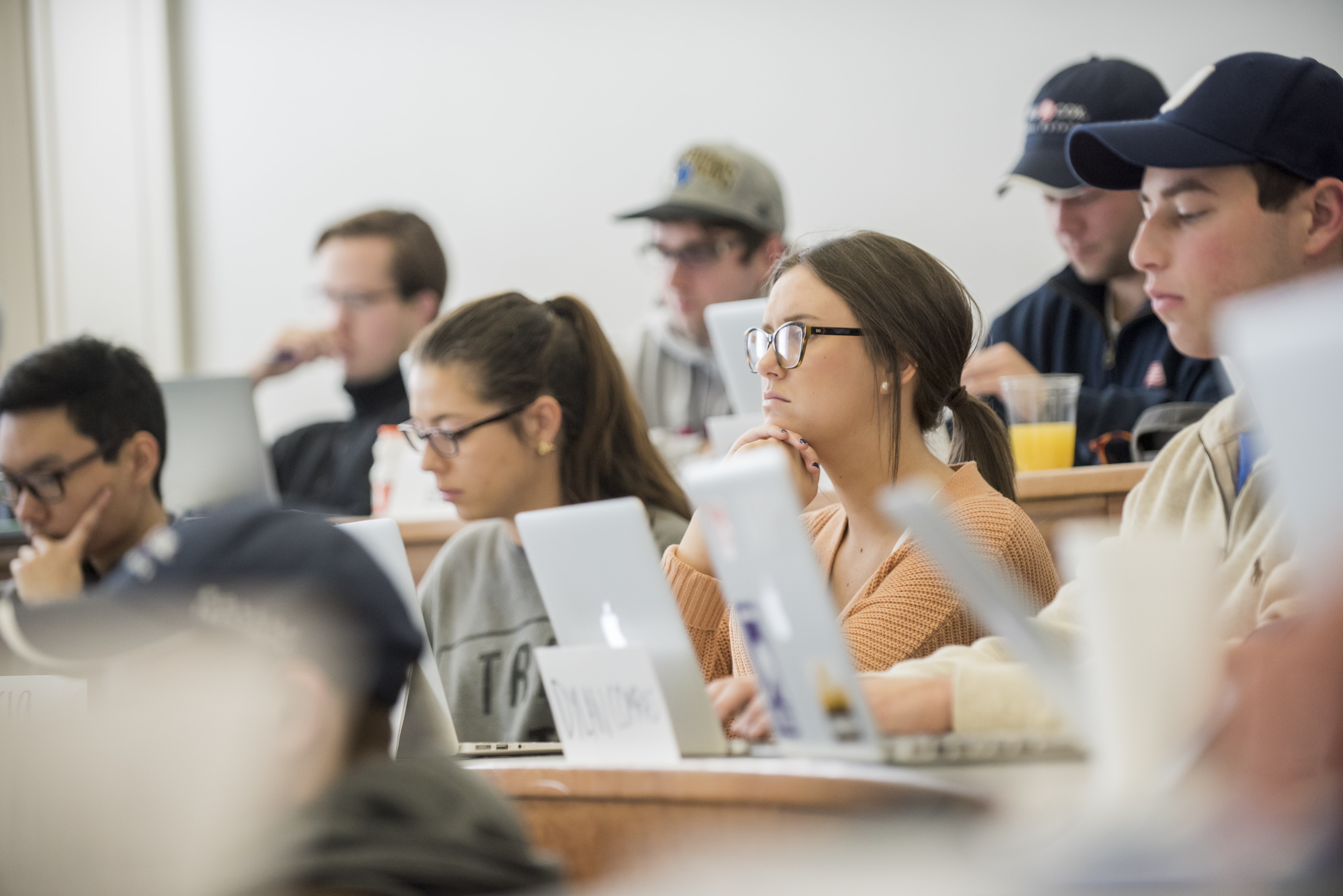 SMu students sitting in a lecture hall