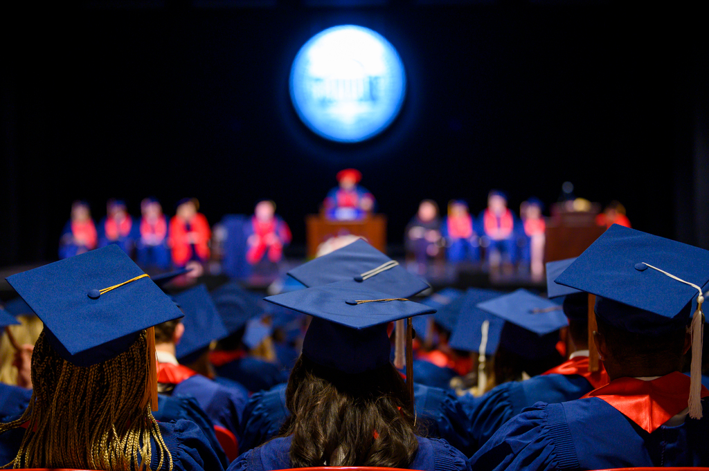Students at graduation