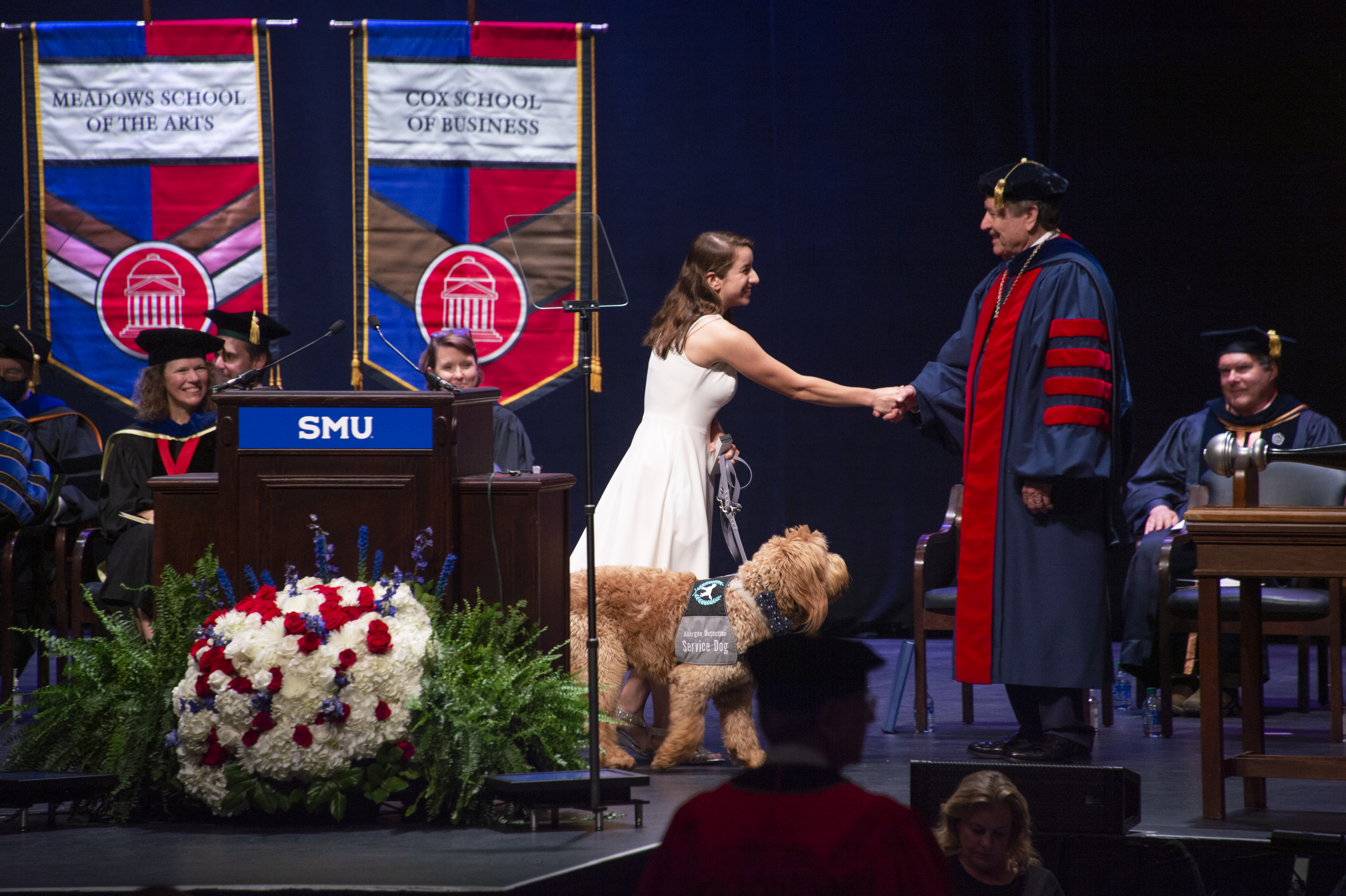 student at commencement