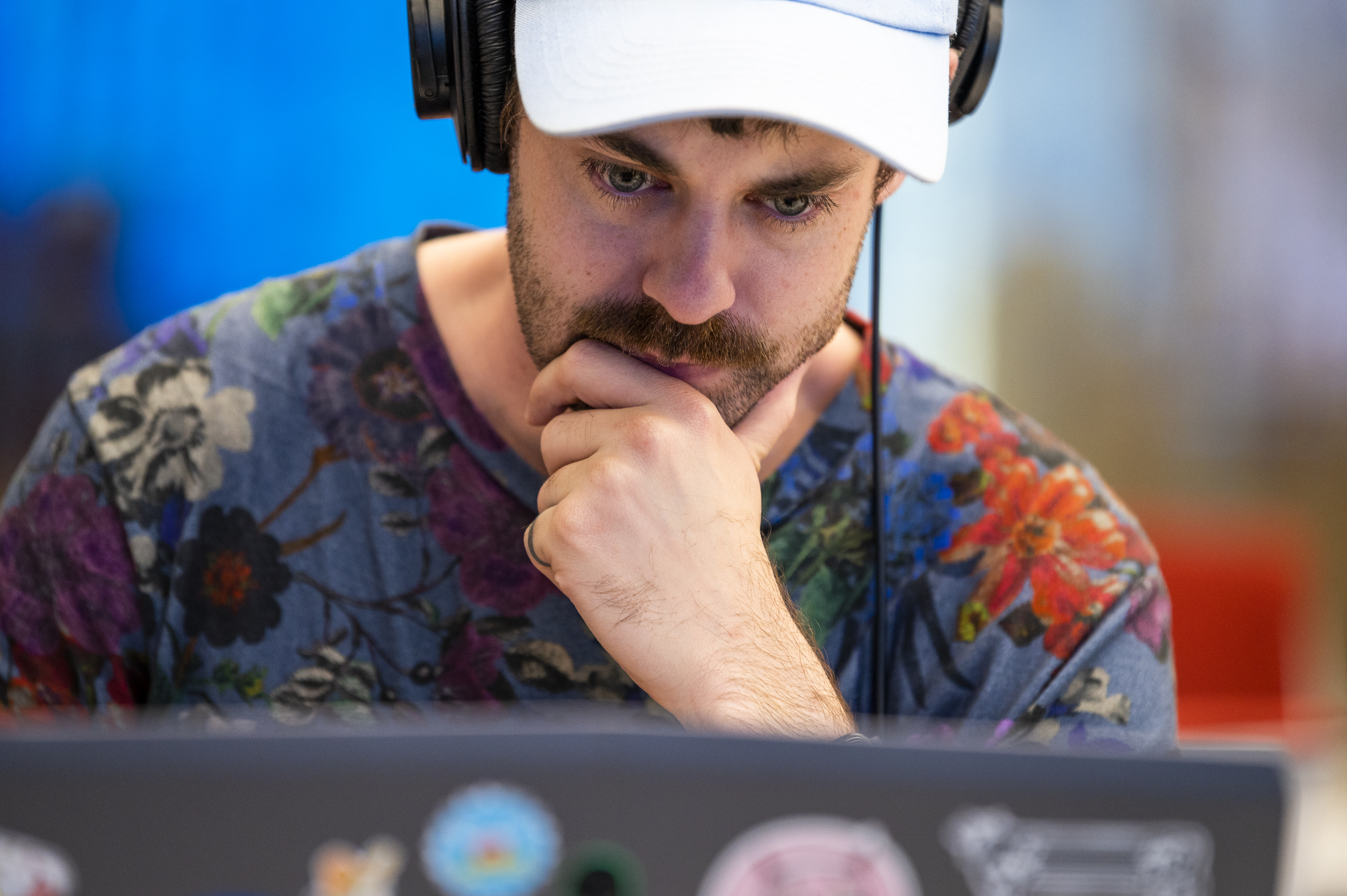 Student at computer