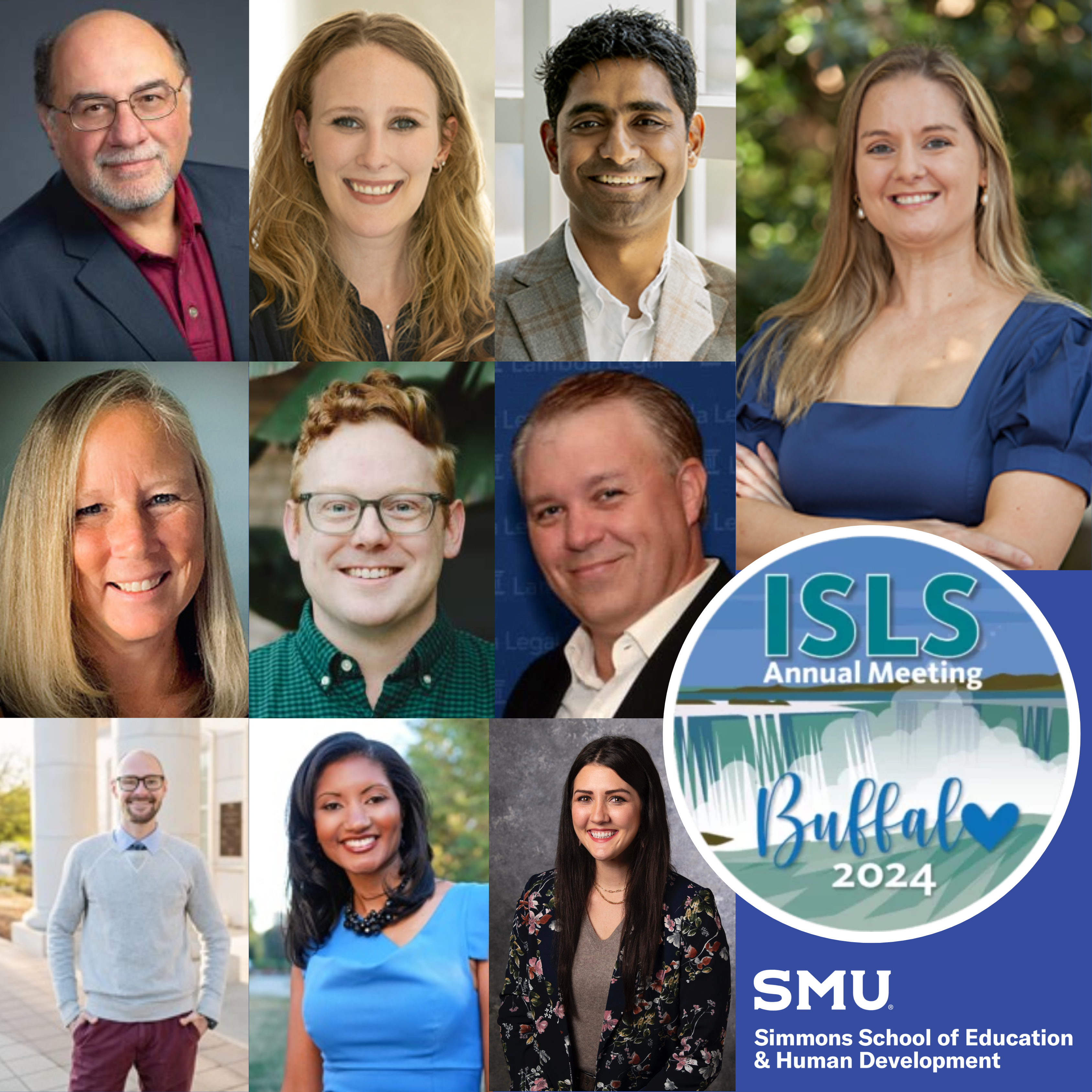 International Society of the Learning Sciences (ISLS) 2024 Participants (from left to right): Anthony Petrosino, Kelsey Schenck, Candace Walkington, Prajakt Pande, LeaAnne Daughrity, Maximilian Sherard, Tony Cuevas, Marc Sanger, Saki Milton, Julianna Washington. ISLS 2024, Buffalo New York