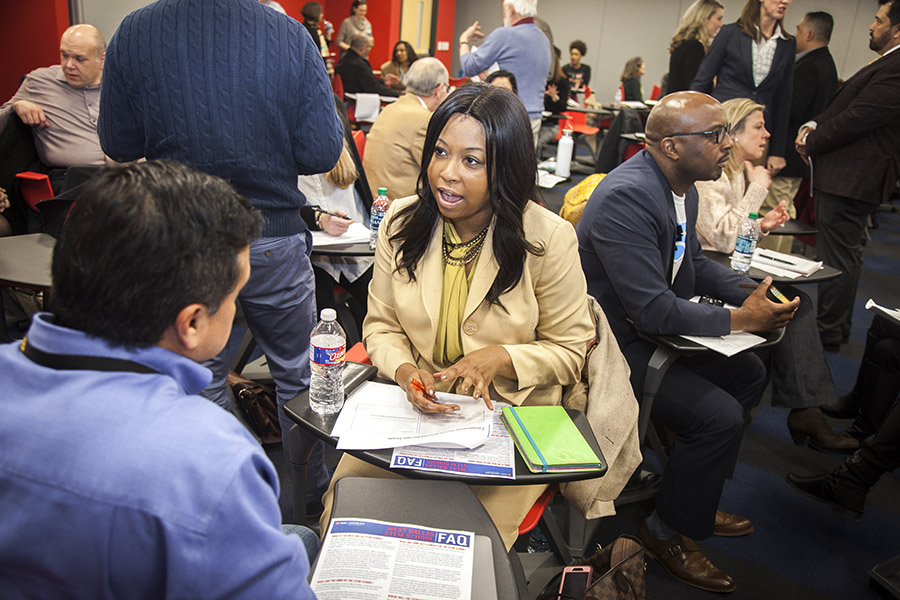West Dallas STEM School planning session and community engagement meeting.