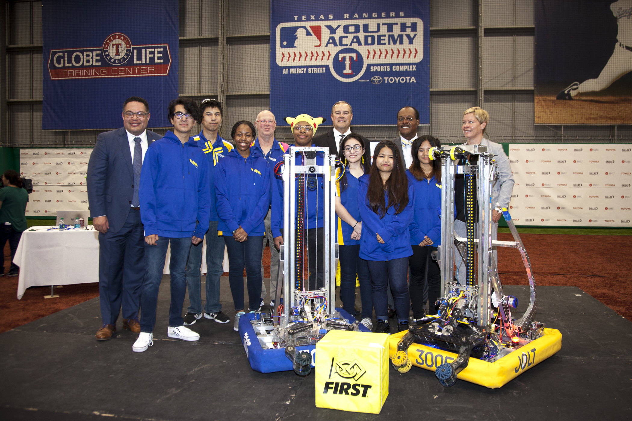 Simmons STEM partners with high school students at Texas Rangers Youth Academy 