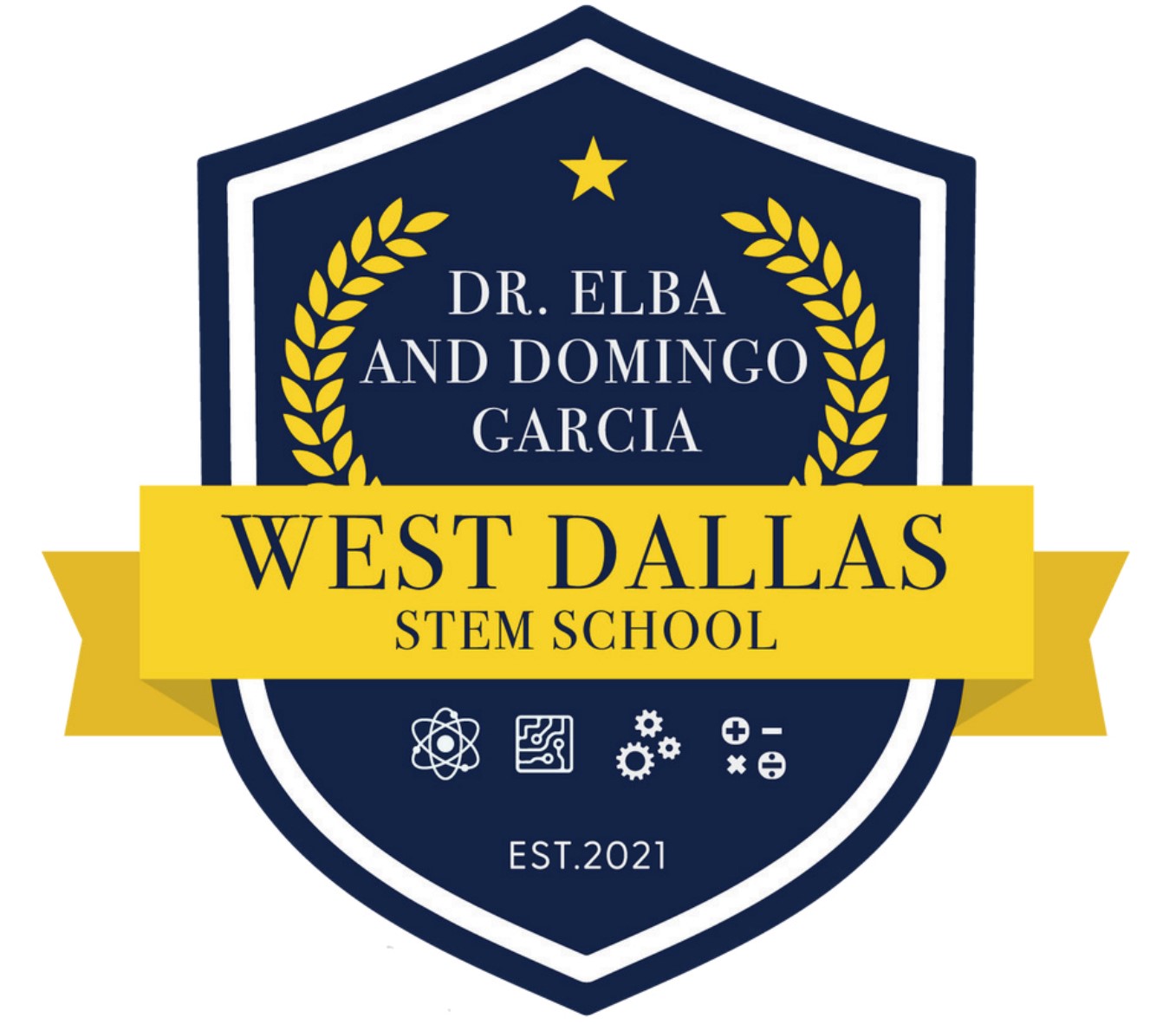 Dr. Elba and Domingo Garcia West Dallas STEM School Logo