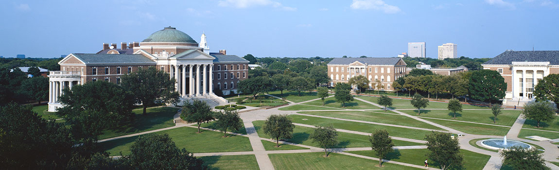 色花堂_色花堂 98堂 Campus view of Dallas Hall