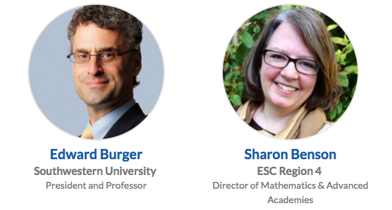 Edward Burger and Sharon Benson dual head shot
