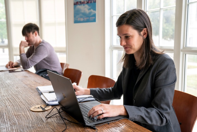 girl at computer